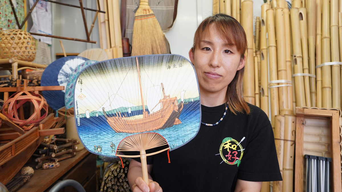 日本三大うちわ「房州うちわ」 やさしい風を届ける“うちわ職人”を育て
