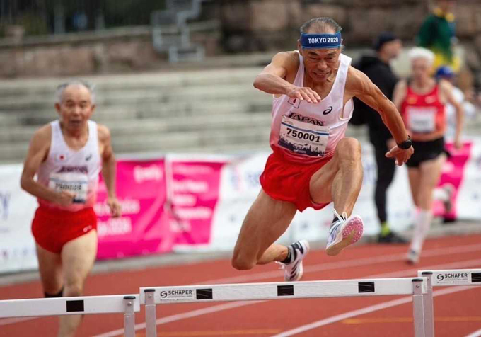 300mハードルで優勝した相羽さん