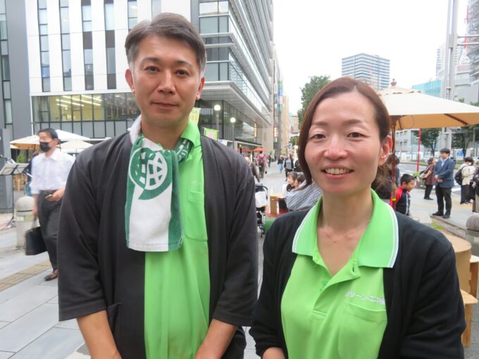 グリーン・エコ田渕浩太代表取締役(左)、CYC小暮美樹子代表取締役(右)