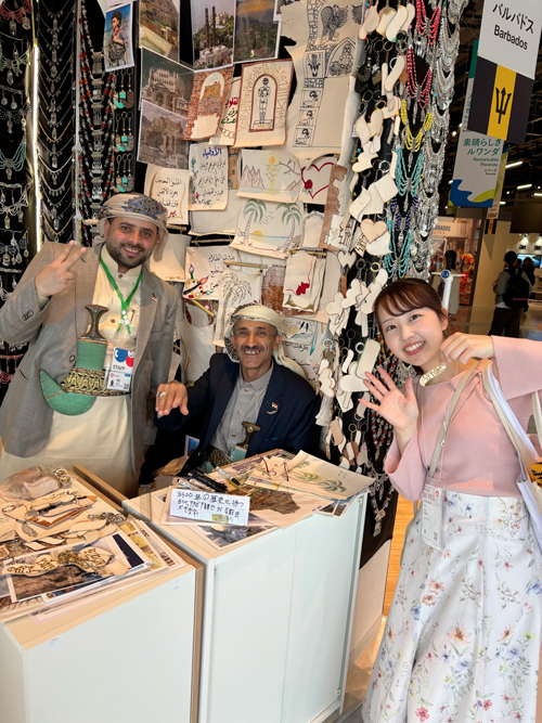 フレンドリーなイエメンパビリオンの皆さんと