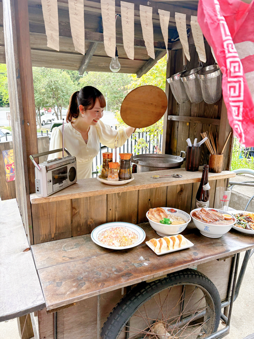 ラーメン屋の屋台を再現!