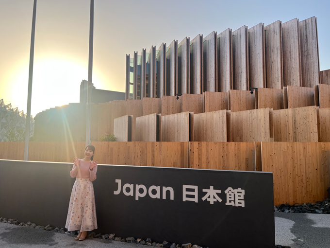 再利用可能な材質で作られた日本館