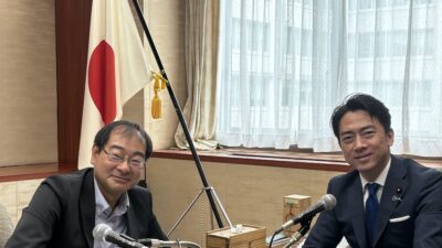 飯田浩司アナウンサー、小泉進次郎農林水産大臣