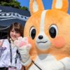 千葉興銀の「ちばコーギー」、着ぐるみが初のお披露目