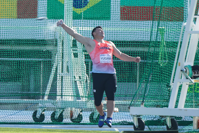 決勝では途中でフォームを見直し、4投目の試技でビッグスローを決めてみせた