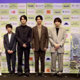 「しびれ」舞台挨拶（左から穐本陽月、加藤庵次、北村匠海、榎本司、内山拓也監督）