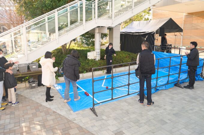 ボッチャの体験ブース