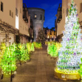 ライトアップされた「ピーマン通り」　提供：リゾナーレ八ヶ岳