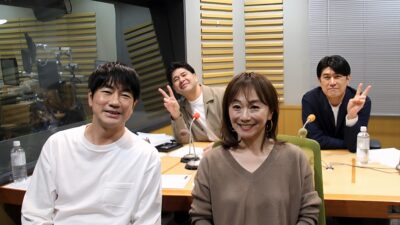 “おじさんの女子会トーク” 第3弾! 3人の同期・木佐彩子がサプライズ登場!『垣花・羽鳥・藤井のフリーなラジオ』