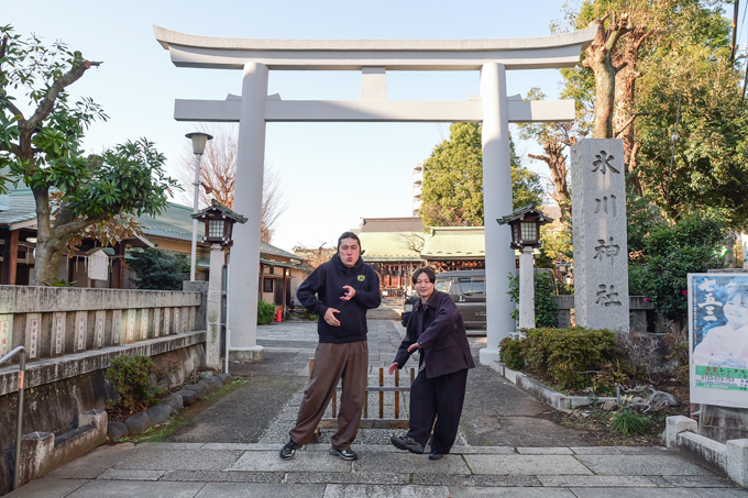 怪談会やコスプレイベントも!? 地域に開かれた新宿下落合氷川神社にてランパンプスが合格祈願!