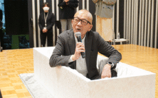 上柳アナがなんと棺からレポート！？「明日はもっといい日になる」番組公開収録＆トークショーを開催