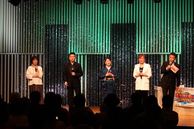 石川みゆきアナウンサー、一条貫太、北野まち子、松川未樹、中山秀征