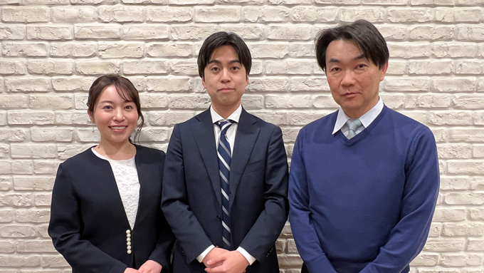 （左から）》佐々木真奈美、ゲストの西脇敦史氏、石川和男