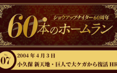 #7 小久保裕紀(巨人) 新天地・巨人で大ケガから復活HR