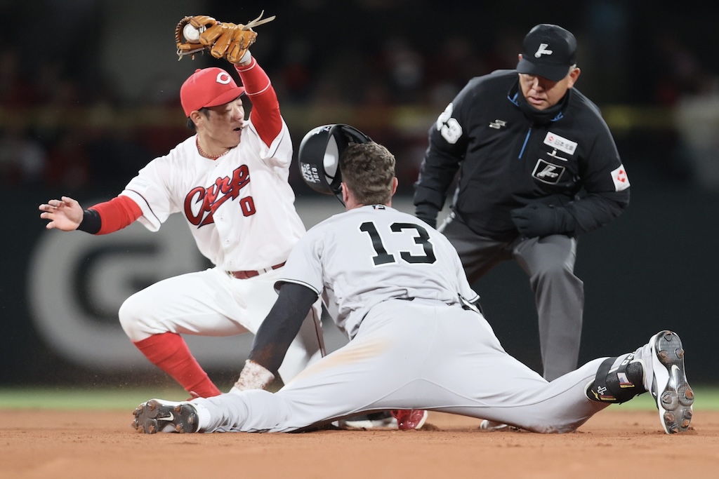 巨人・キャベッジ、二塁を狙うも…天谷氏「アグレッシブさはすごく大事なんですけど…」