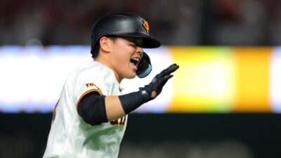 やったぜ！巨人・山瀬がプロ初本塁打！真中氏「完璧に打ちましたね」、「素晴らしい打球」