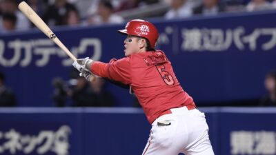 中田翔氏「きっかけになる」広島・小園、26打席ぶりの安打が適時打！
