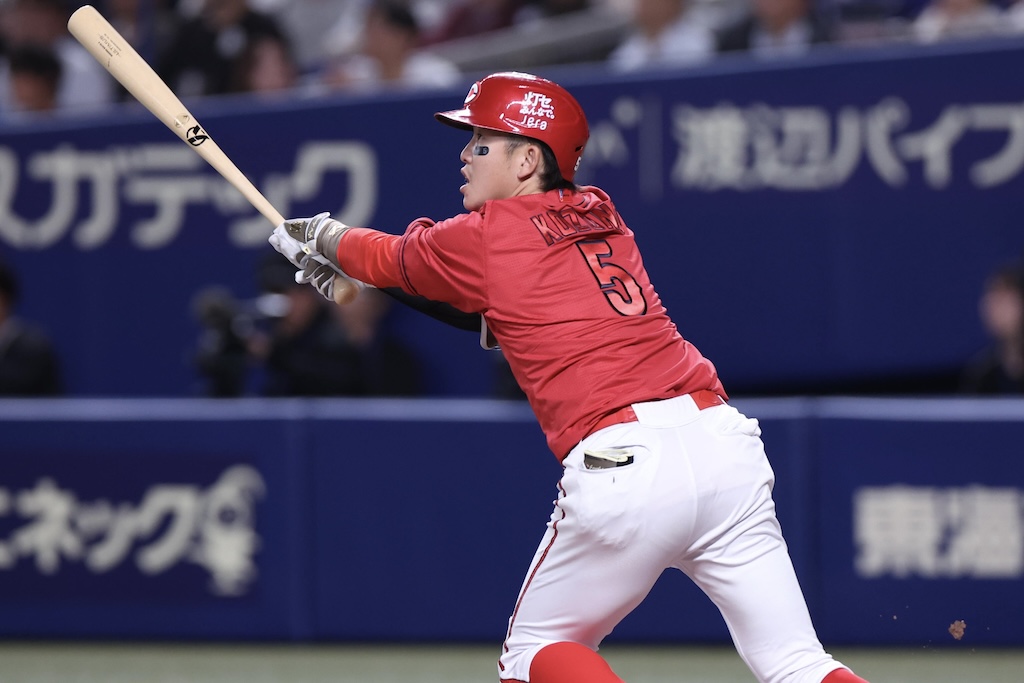 中田翔氏「きっかけになる」広島・小園、26打席ぶりの安打が適時打！