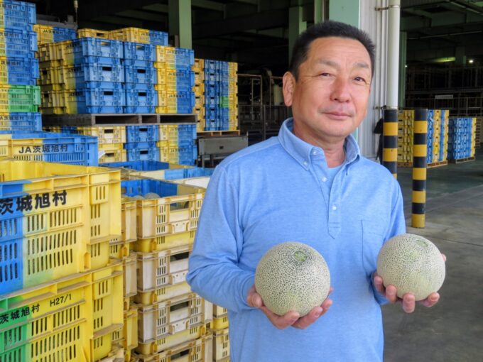 JA茨城旭村メロン部会　江沼俊部会長