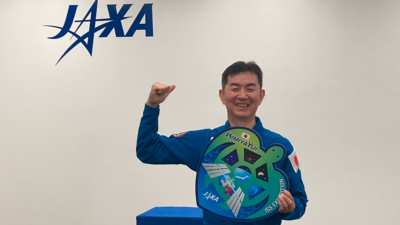 油井亀美也さん記者会見　宇宙からの様々な視点