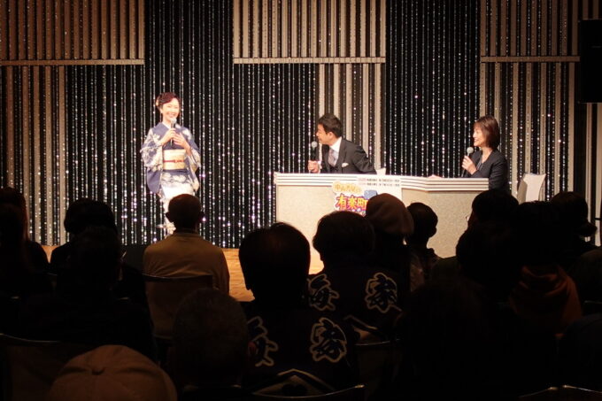 伍代夏子、中山秀征、石川みゆきアナウンサー