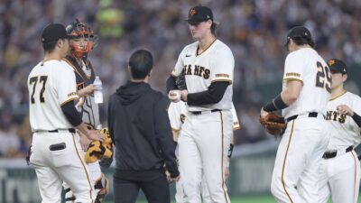 巨人・ウィットリー、4回まで阪神打線を1安打に封じるも…真中氏「崩れたのは四球1つからでしたからね」
