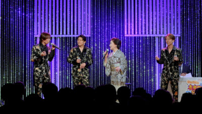 島津悦子、自ら選曲した昭和の名曲『ふたりの大阪』をLAST FIRSTとしっとりデュエット「ドキドキしました（笑）」