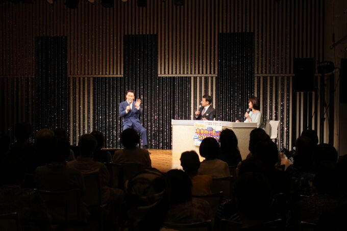 五木ひろし、中山秀征、石川みゆきアナウンサー