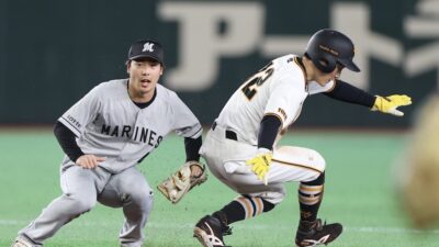 巨人・浦田、3試合連続盗塁で今季15盗塁！里崎氏「塁間の走力、スライディングも速かった」
