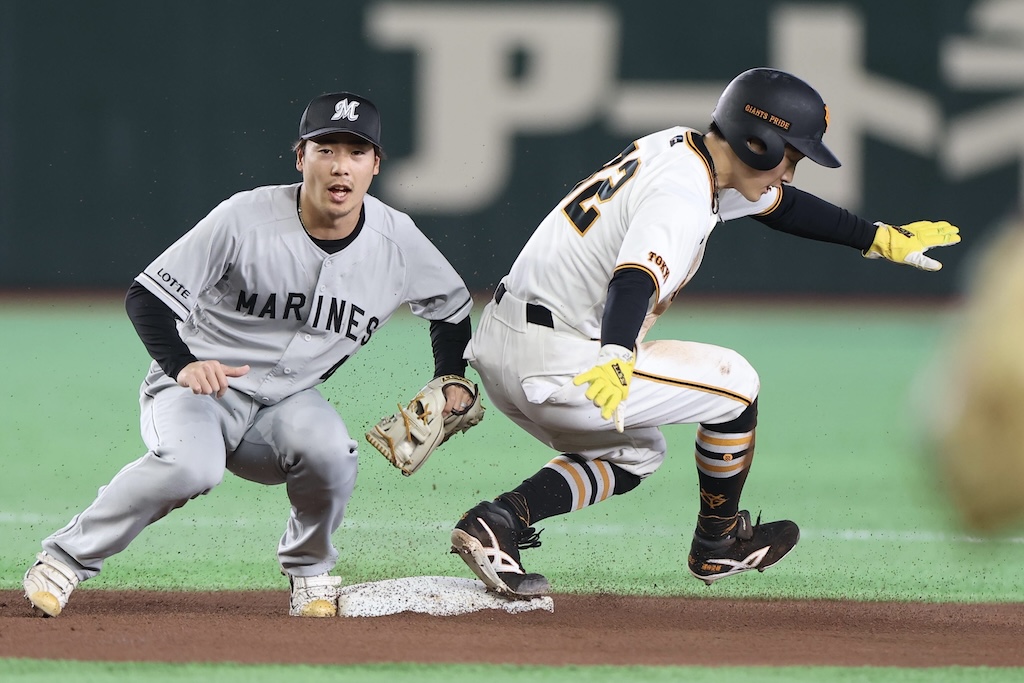 巨人・浦田、3試合連続盗塁で今季15盗塁！里崎氏「塁間の走力、スライディングも速かった」