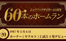 #20 ボブ・ホーナー(ヤクルト)衝撃の2試合4発デビュー