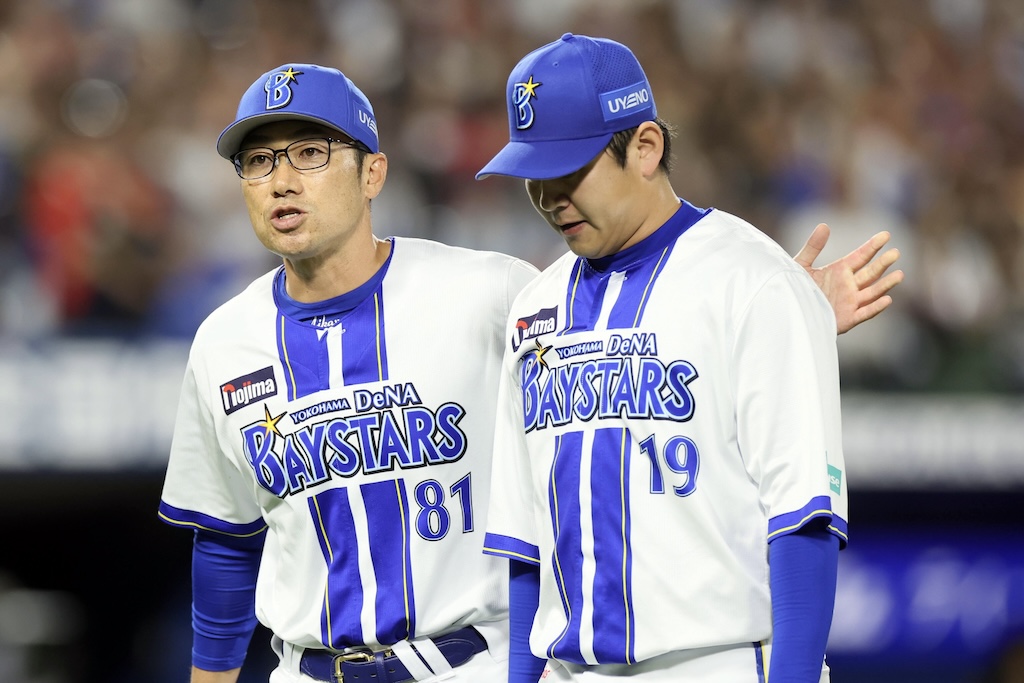 DeNAの守護神・山﨑康晃、連続四球を出したところで降板　真中氏「先頭バッターに四球でピッチングコーチがマウンドに行くのは…」