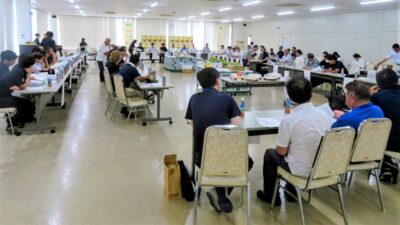 茨城県産梨、統一目揃え会を開催 出来栄えは良好