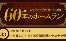 #33 中村武志(中日)代打同点満塁弾&サヨナラ弾