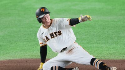 巨人・浦田、球団では18年ぶりにシーズン30盗塁！宮本和知氏 「トップスピードに乗る時間が速い」