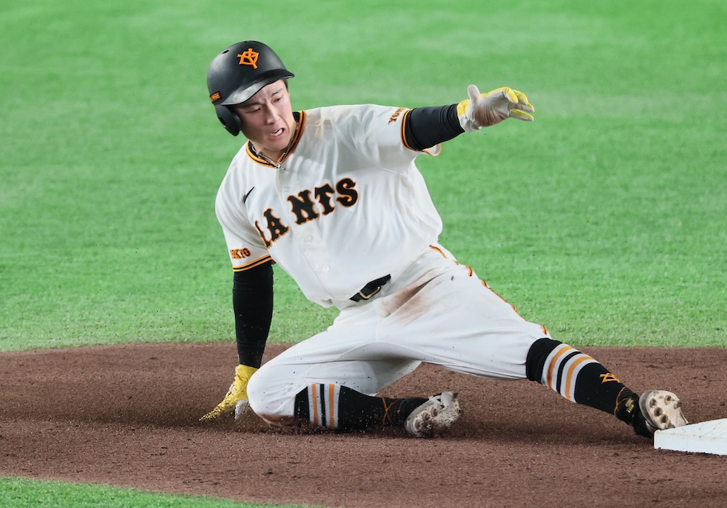 巨人・浦田、球団では18年ぶりにシーズン30盗塁!宮本和知氏 「トップスピードに乗る時間が速い」
