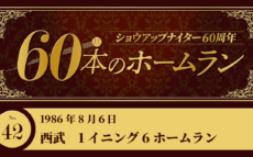 #42 西武 1イニング6ホームラン