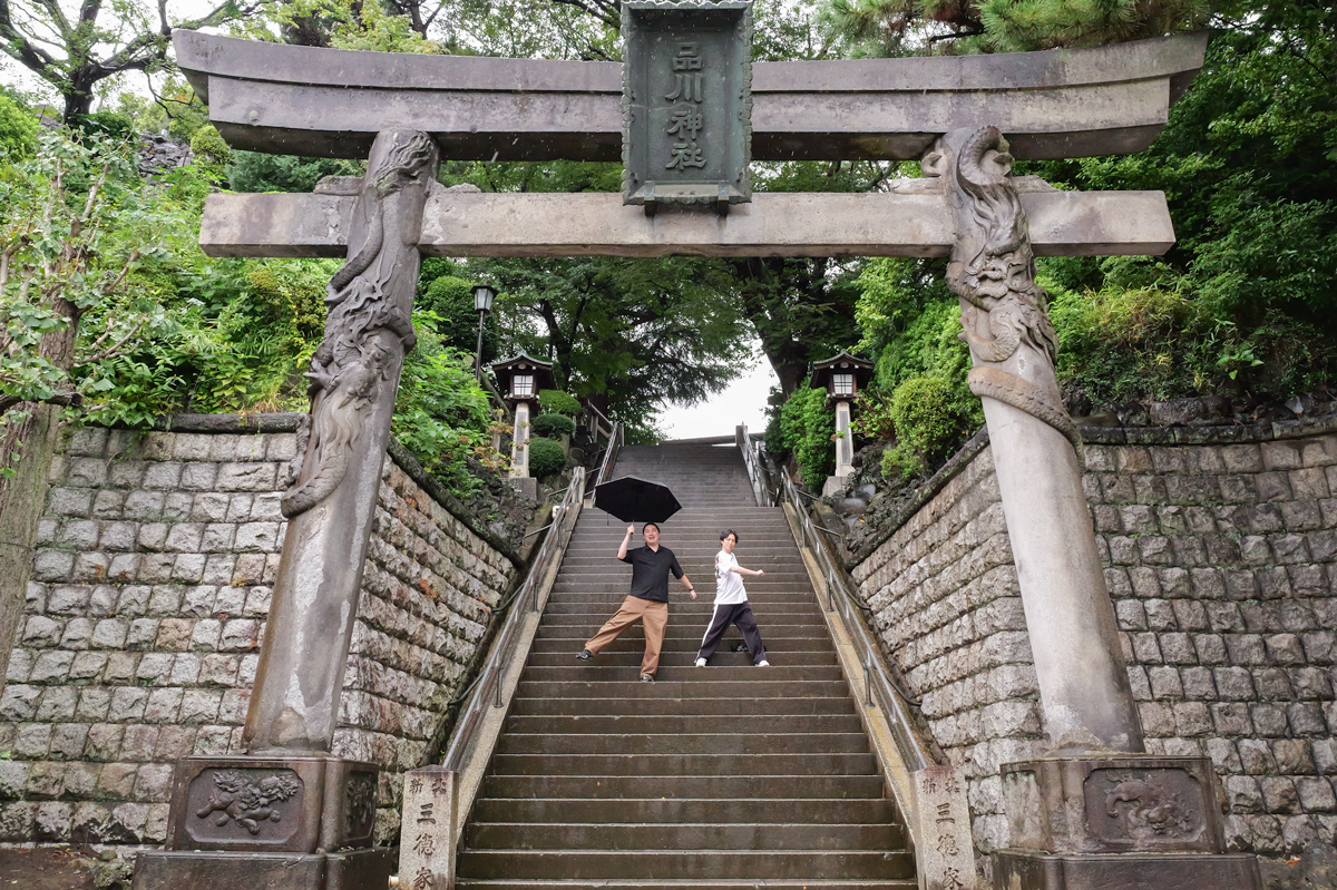 天下一嘗の面って何!? 疫病退散の宝を伝える品川神社でランパンプスが合格祈願!