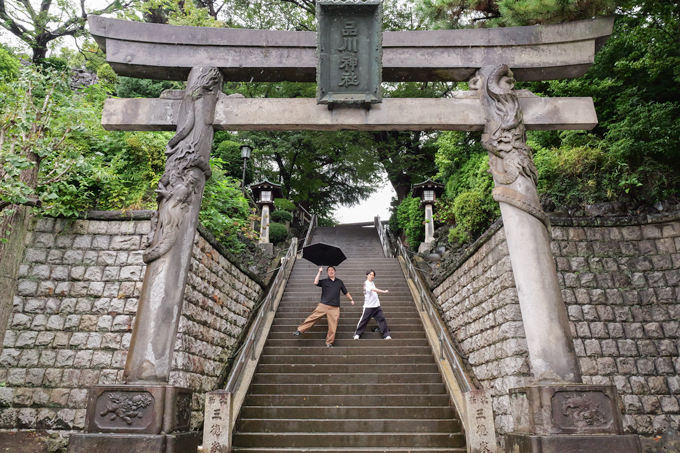 天下一嘗の面って何!? 疫病退散の宝を伝える品川神社でランパンプスが合格祈願!