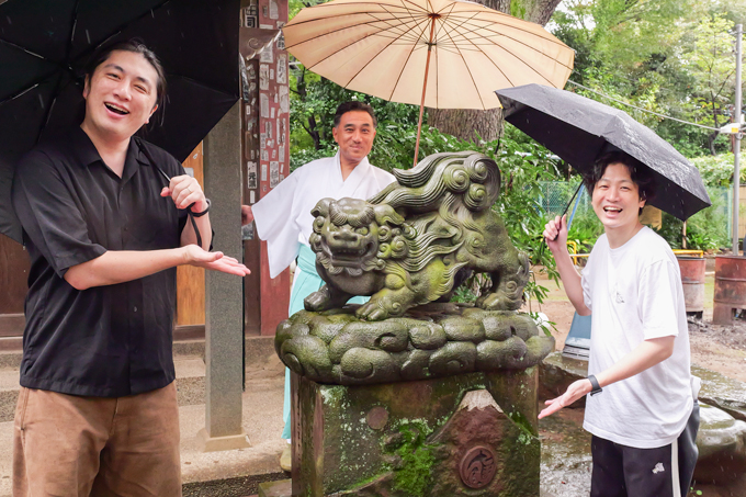 天下一嘗の面って何!? 疫病退散の宝を伝える品川神社でランパンプスが合格祈願!