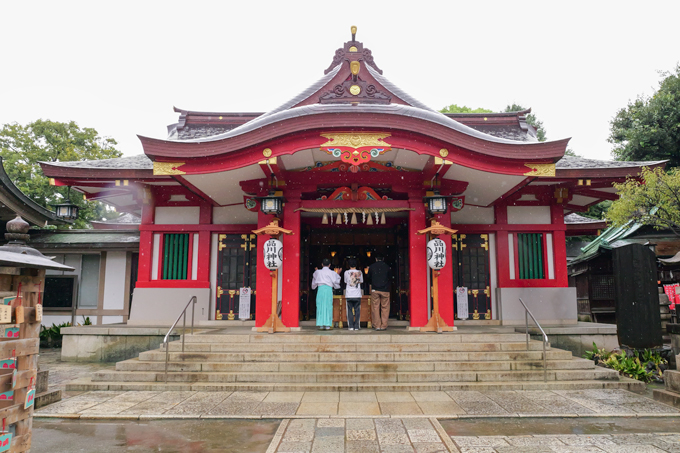 天下一嘗の面って何!? 疫病退散の宝を伝える品川神社でランパンプスが合格祈願!