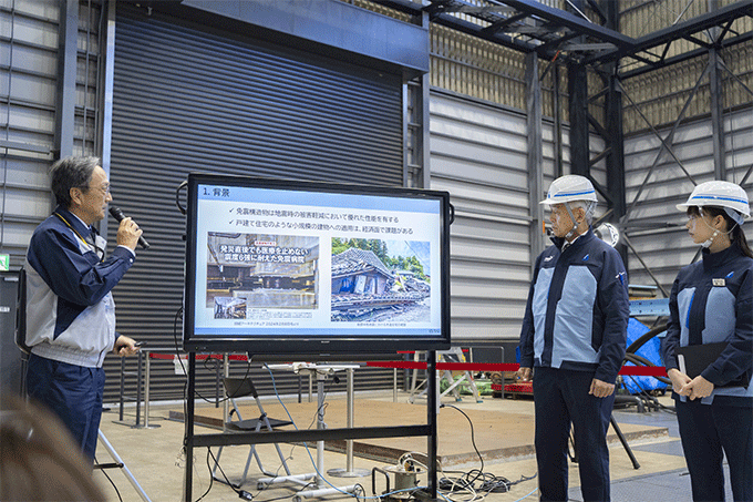 実際に建物を揺らす振動実験に密着!奥村組の技術研究所ツアーへ行ってみた