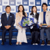 エアウィーヴが“新たな寝心地”を追求したマットレスを発表　浅田真央から花束＆ケーキ贈呈のサプライズにりくりゅう感激