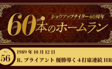 #56 R.ブライアント(近鉄) 優勝導く4打席連続ホームラン